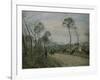 The Road of Louveciennes-Camille Pissarro-Framed Giclee Print