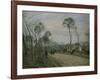 The Road of Louveciennes-Camille Pissarro-Framed Giclee Print