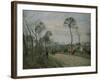 The Road of Louveciennes-Camille Pissarro-Framed Giclee Print