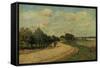 The Road of Mantes, 1874-Alfred Sisley-Framed Stretched Canvas