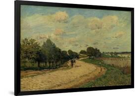 The Road of Mantes, 1874-Alfred Sisley-Framed Art Print