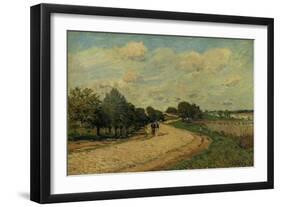 The Road of Mantes, 1874-Alfred Sisley-Framed Art Print