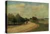 The Road of Mantes, 1874-Alfred Sisley-Stretched Canvas