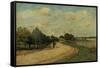 The Road of Mantes, 1874-Alfred Sisley-Framed Stretched Canvas