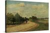 The Road of Mantes, 1874-Alfred Sisley-Stretched Canvas