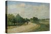 The Road of Mantes, 1874-Alfred Sisley-Stretched Canvas