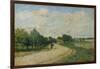 The Road of Mantes, 1874-Alfred Sisley-Framed Giclee Print