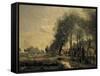 The Road of Sinle-Noble-Jean-Baptiste-Camille Corot-Framed Stretched Canvas