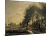 The Road of Sinle-Noble-Jean-Baptiste-Camille Corot-Mounted Giclee Print