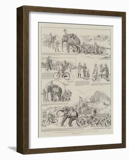 The Road-Skating Elephant, an Anglo-American Alliance-null-Framed Giclee Print