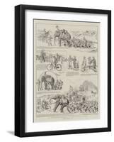 The Road-Skating Elephant, an Anglo-American Alliance-null-Framed Giclee Print