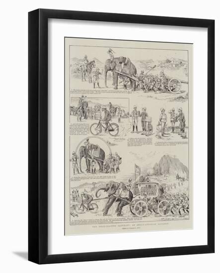 The Road-Skating Elephant, an Anglo-American Alliance-null-Framed Giclee Print