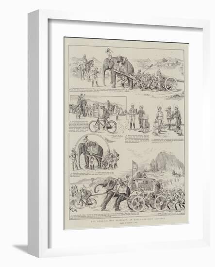 The Road-Skating Elephant, an Anglo-American Alliance-null-Framed Giclee Print