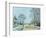 The Road, Snow Effect, 1876-Alfred Sisley-Framed Giclee Print