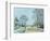 The Road, Snow Effect, 1876-Alfred Sisley-Framed Giclee Print