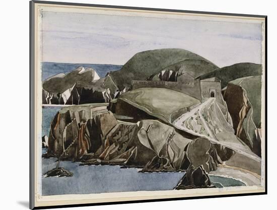 The Road Through the Rocks, C.1926-27-Charles Rennie Mackintosh-Mounted Giclee Print