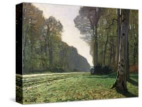 The Road to Bas-Breau, Fontainebleau, circa 1865-Claude Monet-Stretched Canvas