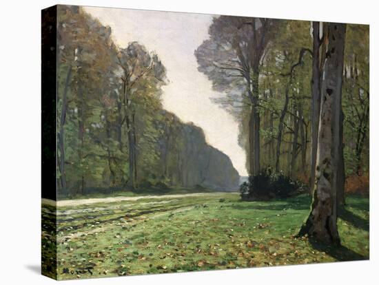 The Road to Bas-Breau, Fontainebleau, circa 1865-Claude Monet-Stretched Canvas