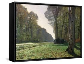 The Road to Bas-Breau, Fontainebleau, circa 1865-Claude Monet-Framed Stretched Canvas