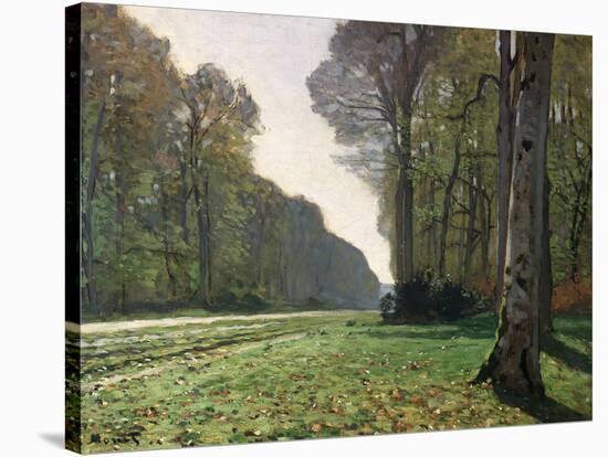 The Road to Bas-Breau, Fontainebleau, circa 1865-Claude Monet-Stretched Canvas