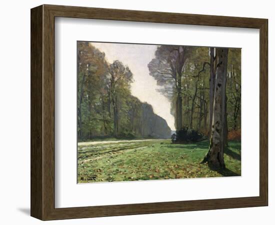 The Road to Bas-Breau, Fontainebleau, circa 1865-Claude Monet-Framed Premium Giclee Print