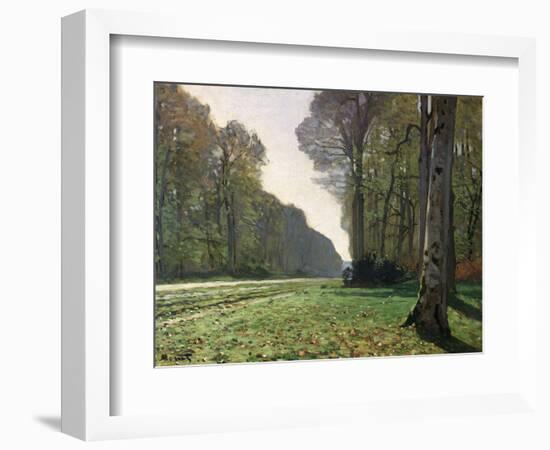 The Road to Bas-Breau, Fontainebleau, circa 1865-Claude Monet-Framed Premium Giclee Print