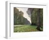 The Road to Bas-Breau, Fontainebleau, circa 1865-Claude Monet-Framed Premium Giclee Print