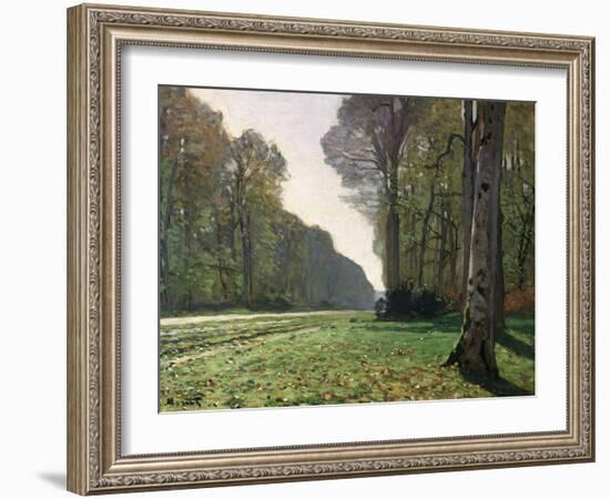 The Road to Bas-Breau, Fontainebleau, circa 1865-Claude Monet-Framed Giclee Print