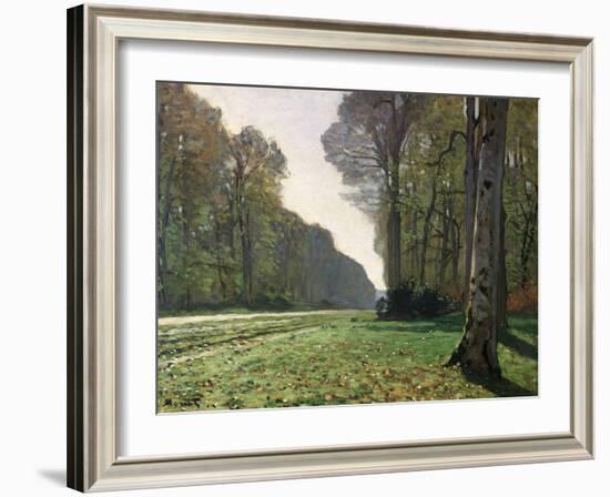 The Road to Bas-Breau, Fontainebleau, circa 1865-Claude Monet-Framed Giclee Print