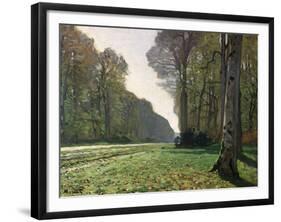 The Road to Bas-Breau, Fontainebleau, circa 1865-Claude Monet-Framed Giclee Print