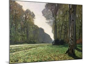 The Road to Bas-Breau, Fontainebleau, circa 1865-Claude Monet-Mounted Giclee Print