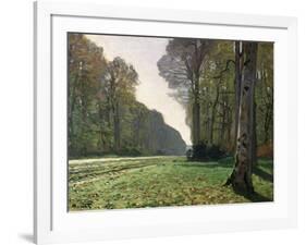 The Road to Bas-Breau, Fontainebleau, circa 1865-Claude Monet-Framed Giclee Print