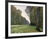 The Road to Bas-Breau, Fontainebleau, circa 1865-Claude Monet-Framed Giclee Print