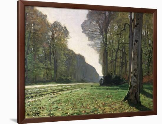 The Road to Bas-Breau, Fontainebleau, circa 1865-Claude Monet-Framed Giclee Print