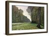 The Road to Bas-Breau, Fontainebleau, circa 1865-Claude Monet-Framed Giclee Print