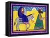 The Road to Bethlehem-Cathy Baxter-Framed Stretched Canvas