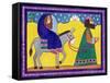 The Road to Bethlehem-Cathy Baxter-Framed Stretched Canvas