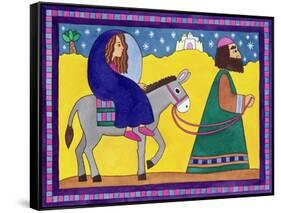 The Road to Bethlehem-Cathy Baxter-Framed Stretched Canvas