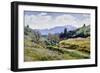 The Road to Blue Mountain-Emil J Kosa, Jr-Framed Art Print