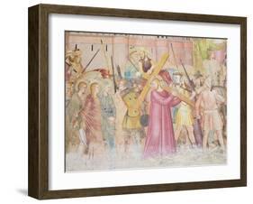 The Road to Calvary, Capellone Degli Spagnoli, 1365-67-Andrea Di Bonaiuto-Framed Giclee Print