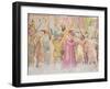 The Road to Calvary, Capellone Degli Spagnoli, 1365-67-Andrea Di Bonaiuto-Framed Giclee Print