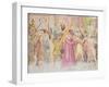 The Road to Calvary, Capellone Degli Spagnoli, 1365-67-Andrea Di Bonaiuto-Framed Giclee Print