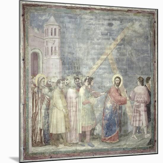 The Road to Calvary, circa 1305-Giotto di Bondone-Mounted Giclee Print