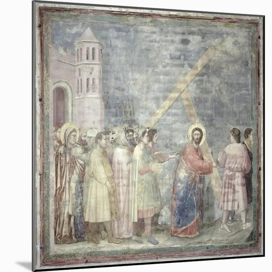 The Road to Calvary, circa 1305-Giotto di Bondone-Mounted Giclee Print