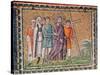 The Road to Calvary, Scenes from the Life of Christ-Byzantine School-Stretched Canvas