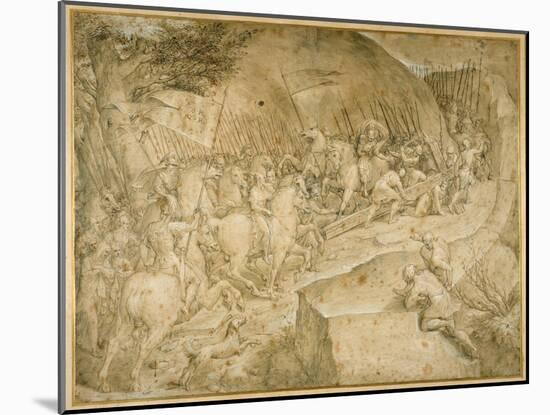 The Road to Calvary-Giovanni Battista Castello-Mounted Giclee Print