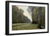 The Road to Chailly (The Forest of Fontainebleau), C. 1865-Claude Monet-Framed Giclee Print