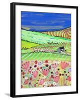 The Road to Crathes-Caroline Duncan-Framed Giclee Print