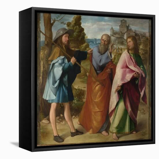 The Road to Emmaus, C. 1516-Altobello Melone-Framed Stretched Canvas