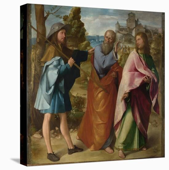 The Road to Emmaus, C. 1516-Altobello Melone-Stretched Canvas